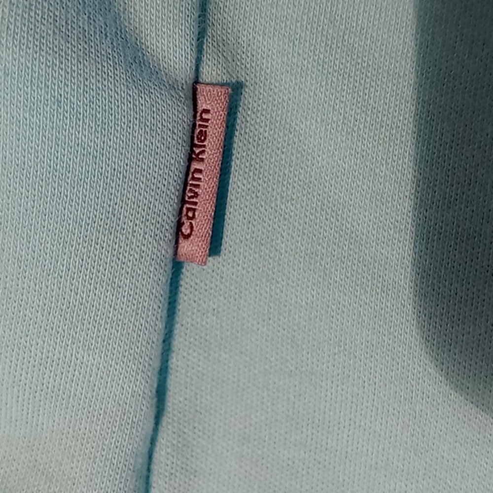 Calvin Klein Liquid Touch Men's Polo Shirt 100% Cotton Size Large Sea Foam Green - Picture 8 of 11